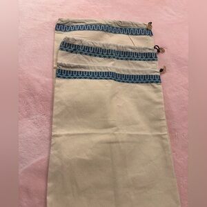 Tory Burch Drawstring Bags with Blue Pattern